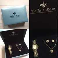 在飛比找旋轉拍賣優惠-全新 Bella&Rose 手錶 耳環 項鍊 禮盒組