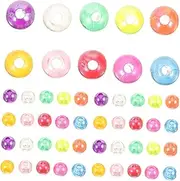 DINHEAROM 100pcs Luya Blocking Beads Floater Coated Gear Small Minnow Fishing Tool Tungsten Lure Saltwater Bait Bass Fishing Gear Freshwater Lake Beads Accessory Tackle for Material Plastic