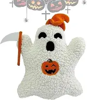 Ghost Pillow Halloween - Ghost Shape Throw Pillow - Halloween Throw Pillows Decorative Spooky Pillows for Sofa Bed Stuffed Halloween Pillow for Couch Home Decoration