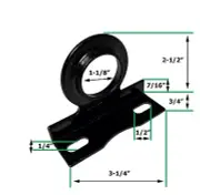 2) PIPE STAY FOR 3/4" IP STANDARD PIPE OR 1" COPPER, CPVC AND PEX PIPE HANGER