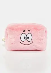[Skinnydip] X Spongebob Patrick Faux Fur Face Makeup Bag
