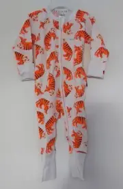 BNIP UNISEX Baby Bonds Timmy Tiger Orange Zip Wondersuit - Size 00 / 3 - 6 m