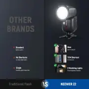 NEEWER Z2-N TTL Round Head Flash Speedlite with Lithium Battery - Nikon