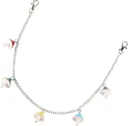 [WRITWAA] Mushroom Pendant Pants Chain Pants Pocket Chain Ladies Belts for Jeans Charm Holder for Necklace Wallet Chain Mushroom Keychain Mushroom Necklace Mushroom Jeans Chain Acrylic