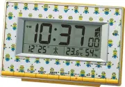MINIONS Alarm Clock / Pixer Disney digital clock Yellow 9 x 14cm Japan