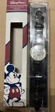 NIB Disney Parks Limited Release Mickey Mouse Leather Wrist Watch 1928