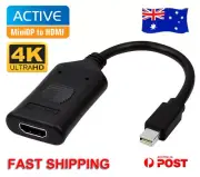 Thunderbolt Mini DisplayPort to HDMI Active Adapter 4K HD For Surface Pro 4 3 AU