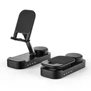 Cell Phone Stand with Wireless Bluetooth Speaker and Anti-Slip Base HD Surround Sound Perfect for Home and Outdoors with Bluetooth Speaker 1 Pack (Black)