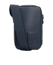 Vertical Crossbody Pocket in satin calfskin One size Blue