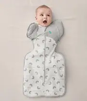 [Swaddle Up™ Transition Bag] White Rainbow •Quilted Cotton