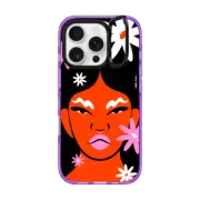 iPhone 16 Pro Impact Ring Stand Case MagSafe Compatible Bloom by Camila Rosa