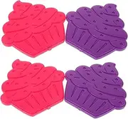 4Pcs Reusable Ice Packs for Coolers Long Lasting Freezer Blocks Compact and Travel Friendly Efficient Cooling Performance for Lunch Boxes and Picnics Safe Materials for Food