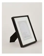 [Vue] Aluminium Photo Frame 20x25cm Matted to 13x18cm in Black