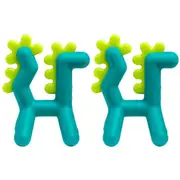 2PK Boon Growl Silicone BPA Free Teether Baby/Newborn Teething Toys Dragon 0m+