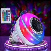 LED Music Light Bulb with Built-In Bluetooth Speaker,E26 Base Wireless12W Single
