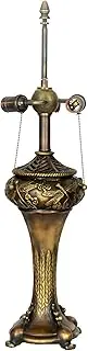 Tiffany All Copper Table Lamp Base with 3 Lights, Pole Height 29 Inch Desk Lights Base Dragonfly Lamp Holder Replacement Only, for 18-20 Inch Tiffany Style Stained Glass Lampshades KeYJ
