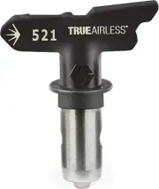Graco TRU521 TrueAirless 521 Spray Tip, 10 in. Spray Pattern, Black, Silver