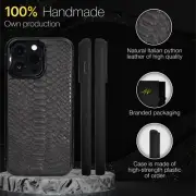 Handmade Apple Iphone 14 Pro Max Python Leather Back Case in Gift Box