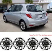 For Toyota Yaris 15" 4 Hubcaps Wheel Rims Cover Hub Caps Fits R15 Steel Wheel