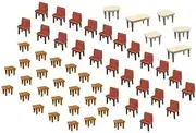Faller 180438 7 Tables and 48 Chairs Scenery and Accessories