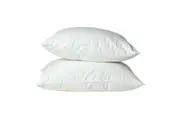 2pc Royal Comfort Goose Cotton Home Bedding Pillow 1000GSM 50x75cm White