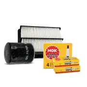 NGK Standard Spark Plugs & NTK Air Oil Filter for Honda Accord V6 CM 3.0L 03-08