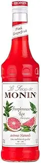 MONIN Pink Grapefruit Syrup, Sweet and Juicy, Great for Cocktails, Sodas and Punches, Gluten-Free, Vegan, Non-GMO, 700 ml, Pink Grapefruit