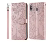 For Samsung Galaxy A20S Cover with Kickstand - Pink