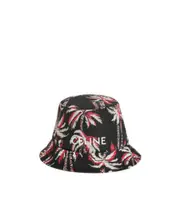 Celine palm tree bucket hat in nylon S,L,M Black