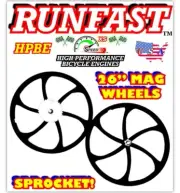 26" Mag Wheels For 2 Stroke 66cc/80cc/100cc Motorized Bikes And Kits