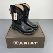 ARIAT Fatbaby II Women’s Black Western Cowboy Boots Size 9 NEW