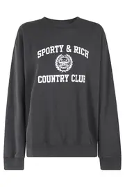 Varsity Crest Sweatshirt XL,XXL Black