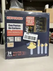 Router Bits Sets Of 24 Pieces 1/2 Inch Shank Tongue And Groove Set T Shape Wood