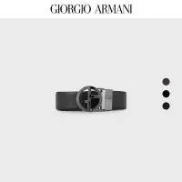 在飛比找Yahoo!奇摩拍賣優惠-【現貨精選】GIORGIO ARMANI/阿瑪尼男士皮帶正反