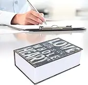 Safe Case, Security Lock Box Book Money Box Mini Simulation Dictionary Safe Box, for Office Children Home