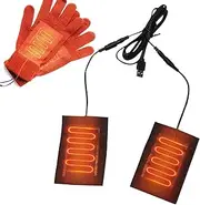 USB Heating Pad For Gloves- 5V 2A Heated Glove Liners Usb Gloves Heating Pad Heater Portable Pad Usb 2 In 1 Heating Pad For Women Men