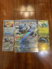 Pokemon 151 Squirtle Bulbasaur Blastoise & Venusaur Blooming Waters Promo Set!