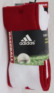 2 Pair NEW Adidas Climalite Cushioned Compression Socks Women's Size M