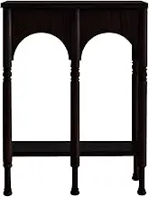ZAWQFDZ Entryway Table, Elegant Entry Way Table, Classic Hardwood Storage Cabinet for Hallway, Living Room, and TV Wall(Black,Small)