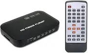 1080P HD Media Video Player Center - VGA HD USB AV MMC/SD Port with Remote Control - Election Play and Automatic Memory