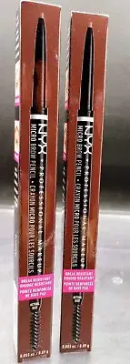 (2 Pack) NYX Micro Brow Pencil Waterproof - #MBP03.5 Rich Auburn - 0.003 Oz Ea.