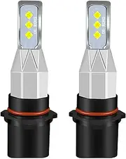 HOCOLO 2x L2 P13W 6000K LED Fog Light Bulbs Set, 6000LM 6-2525-SMD Ceramic Lamp Beads, Plug and Play Fog Lamps Replace Bulb for Cars Vehicle ATV/UTV OFF ROAD LIGHT (White, P13W)