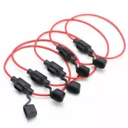 5pcs In Line Car Mini Blade Fuse Holder Splash-proof for 12V 30A Fuses New