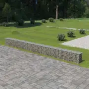 Gabion Retaining Wall With Cover Garden Landscape Steel Wire Stone Fence Barrier