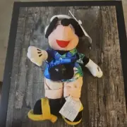 Vintage 1990s Disney Store's Tourist Mickey, Mickey Mouse bean bag plush, NWT