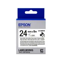 在飛比找樂天市場購物網優惠-EPSON 線材標籤系列 LK-6WBVS 白底黑字 24m