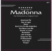 MADONNA Karaoke CD+G Backstage #6517 BORDERLINE,FROZEN, in ORGINAL Black Sleeve