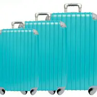 在飛比找蝦皮購物優惠-超值流線型可加大海關鎖款ABS硬殼行李箱三件組(20+24+