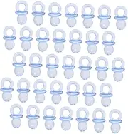 HONITANO 150Pcs Clear Acrylic Mini Pacifiers Cute Pacifiers for Shower Games Decorations Adorable Present Choice for Friends Safe Sturdy Design Shower Favors