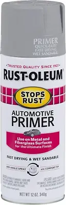 2081830 Stops Rust Spray Paint, 12-Ounce, Flat Light Gray Auto Primer